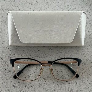Michael Kors Black and Gold Glasses with Sleek Design